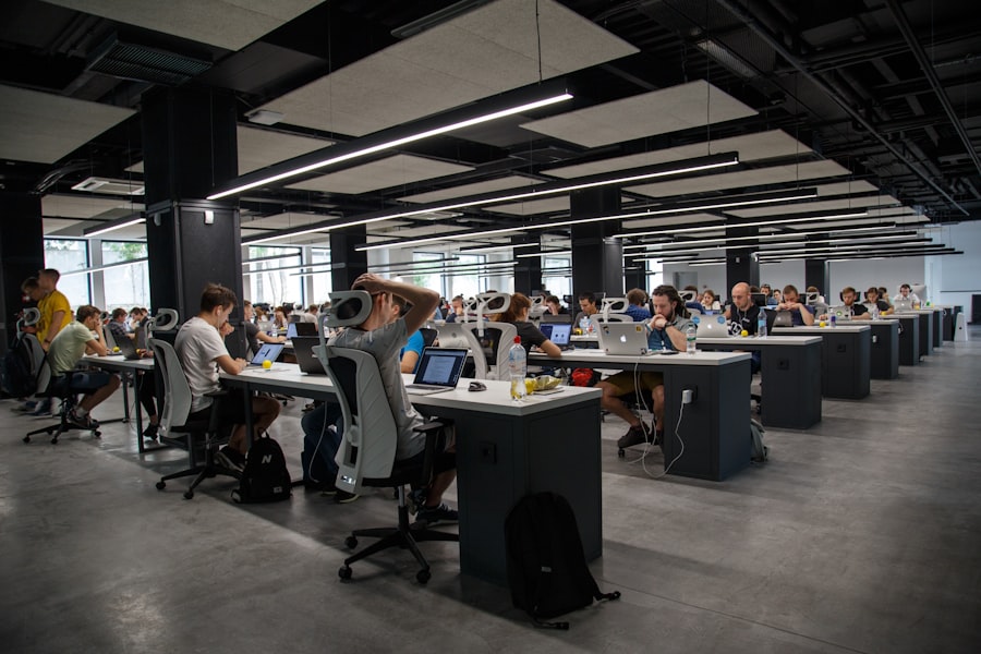 Men working together in a startup